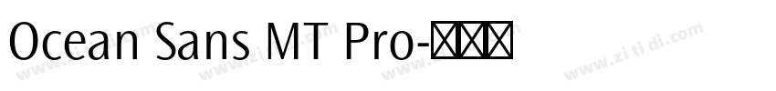 Ocean Sans MT Pro字体转换